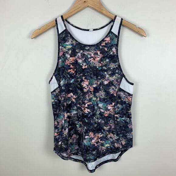 Lululemon Sculpt Tank II Top Sheer Mesh Panels Dappled Daze Multi XS 2 - Picture 3 of 9